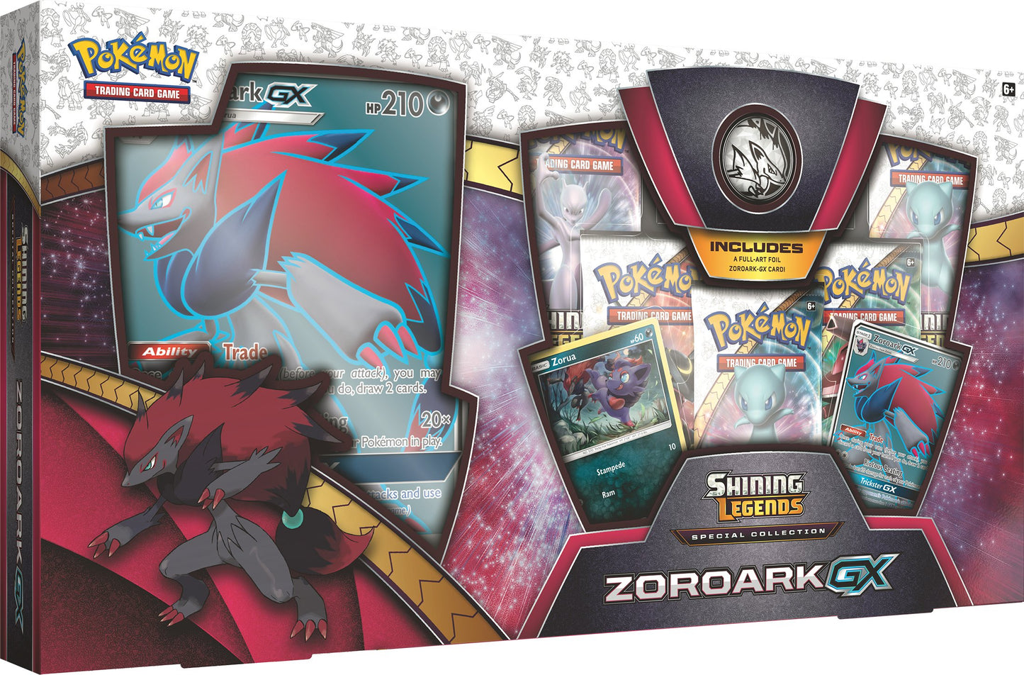 Pokemon Cards 80339 Shining Legends Zoroark Gx Collectible Cards