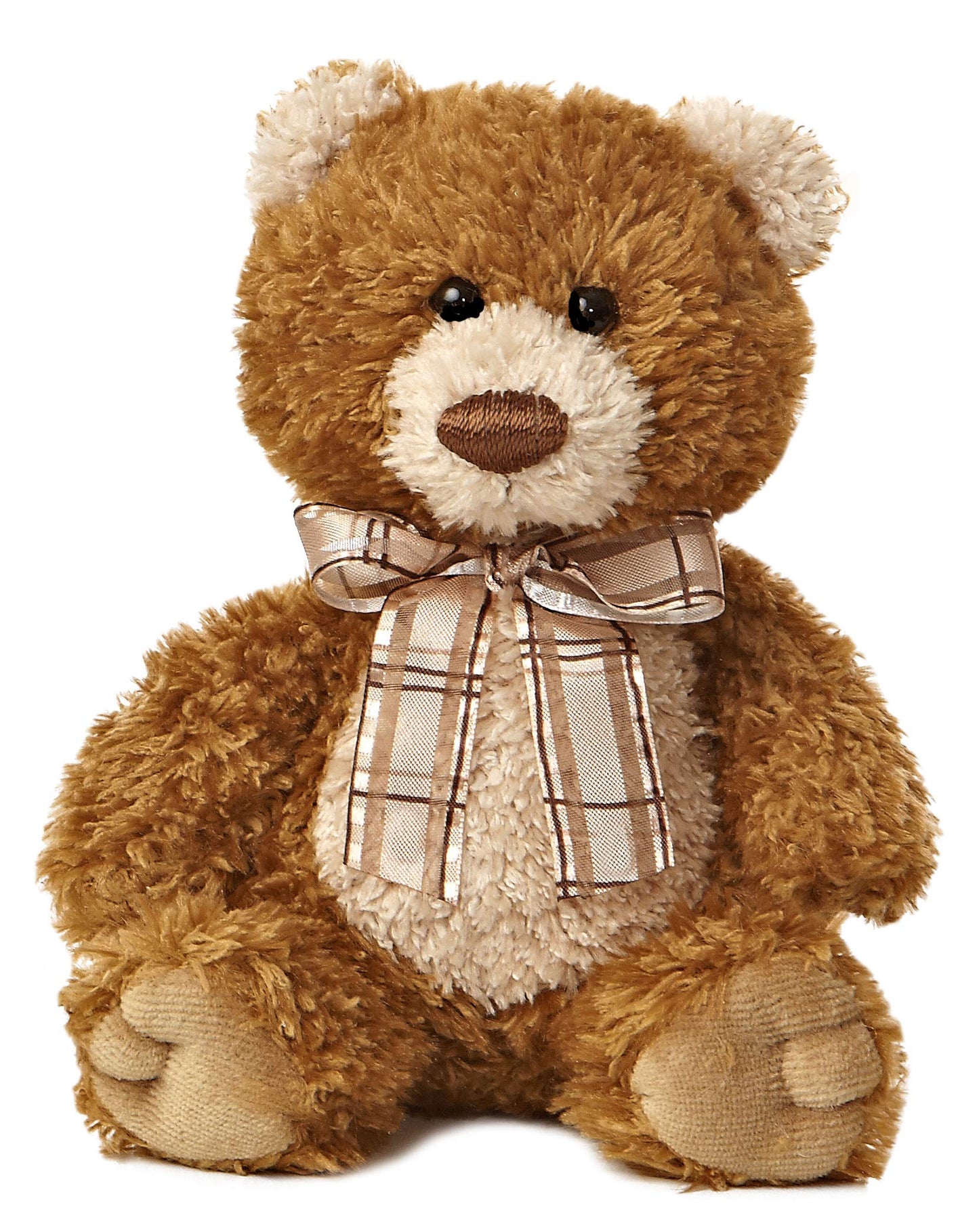 Aurora® Snuggly Bear Brown Sugar™ Stuffed Animal - Comforting Companion - Imaginative Play - 8 Inches