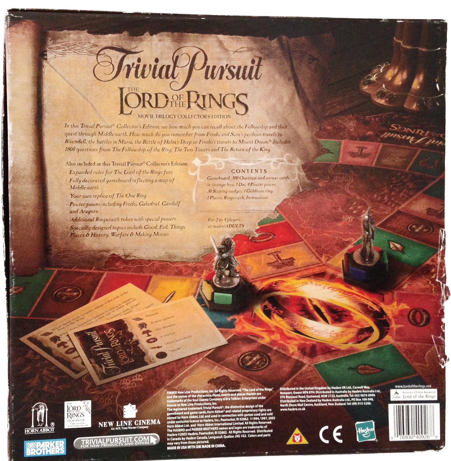 Lord Of The Rings Trivial Pursuit