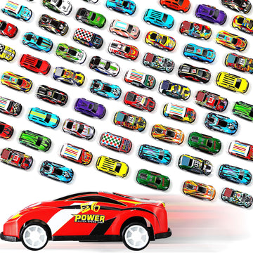 Jenaai 100 Pcs Mini Pull Back Cars Toy Cars Bulk Pull Back Cars Party Favors Die Cast Race Car For Boys Girls Christmas Party Fa