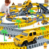 Kids Toys 253 Pcs Construction Race Tracks Toy For 3 4 5 6 7 8 Year Old Boys Girls, 5 Pcs Construction Truck Car And Flexible Track Play Set Create A Engineering Road Games Toddler Toys Birthday Gifts