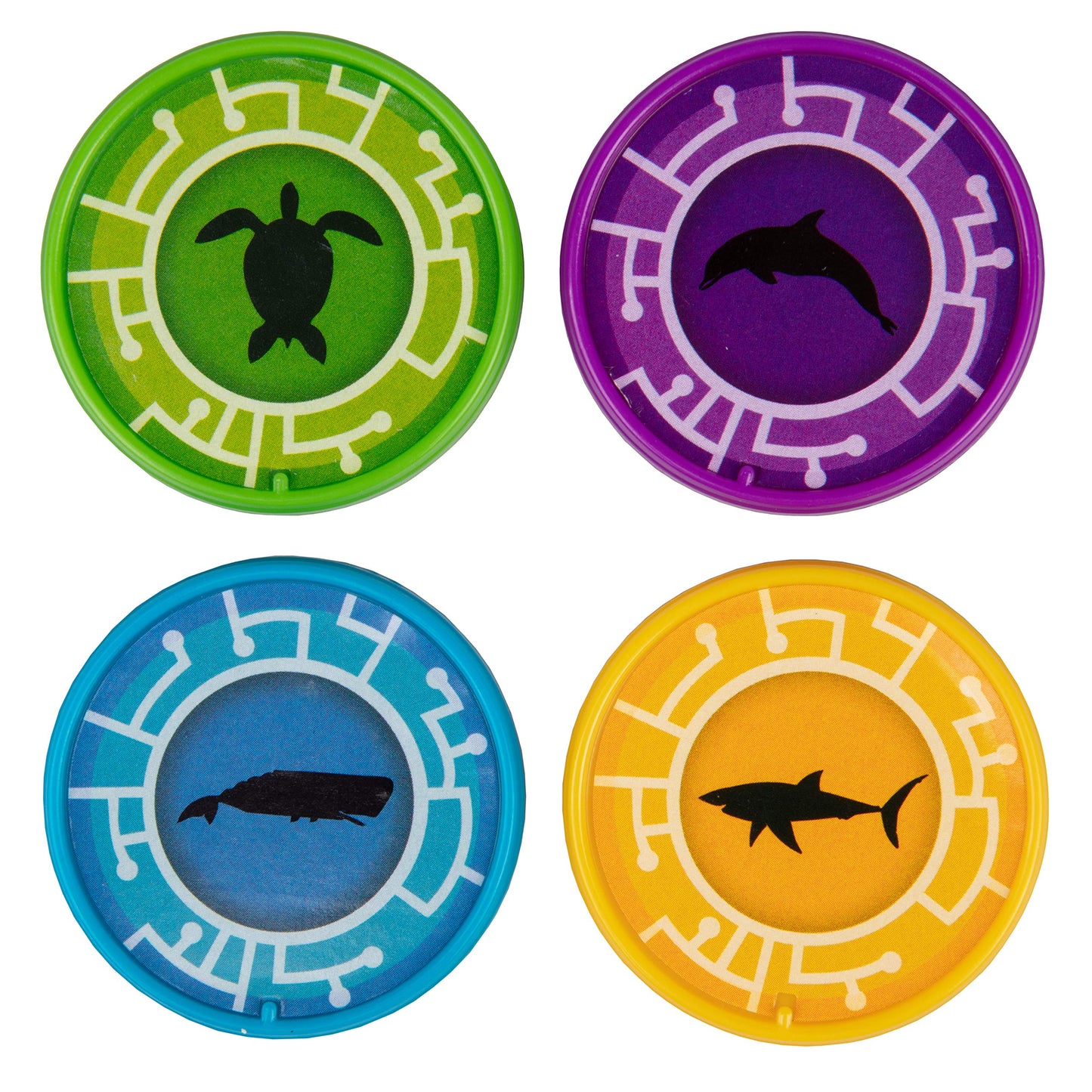 Wild Kratts 4-Pack Action Figure Set - Activate Creature Power - Swimmers