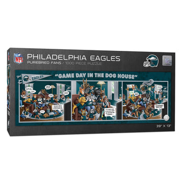 YouTheFan NFL Philadelphia Eagles Game Day 1000pc Puzzle - Team Colors, One Size, Perfect for Fans and Collectors