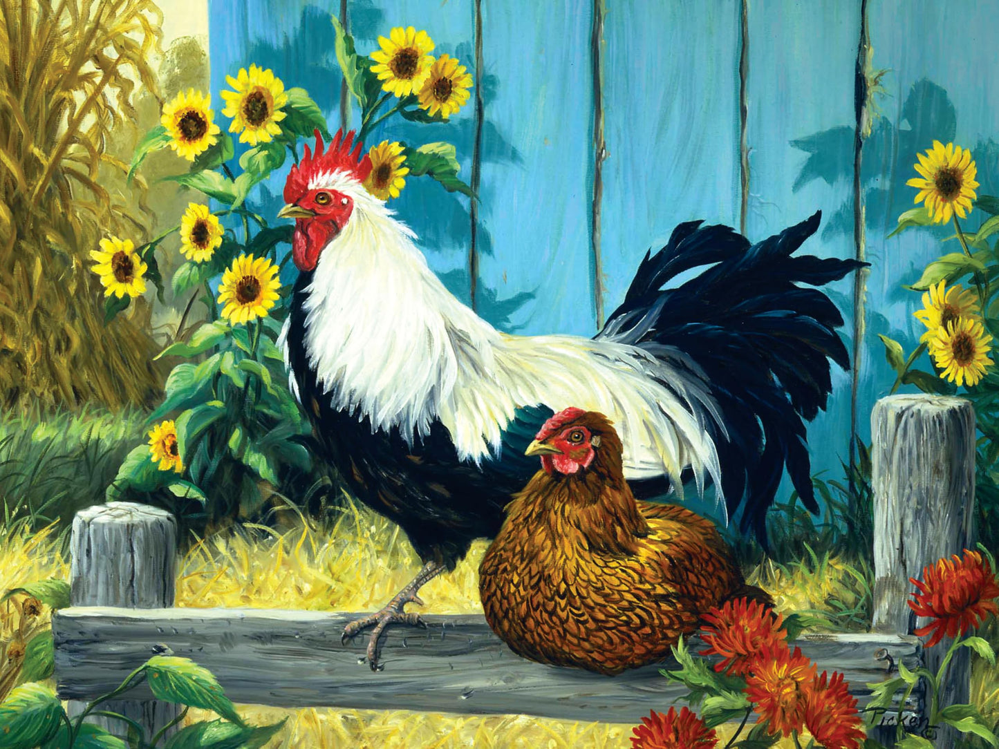 Ceaco - Country Couple - 300 Oversized Piece Jigsaw Puzzle