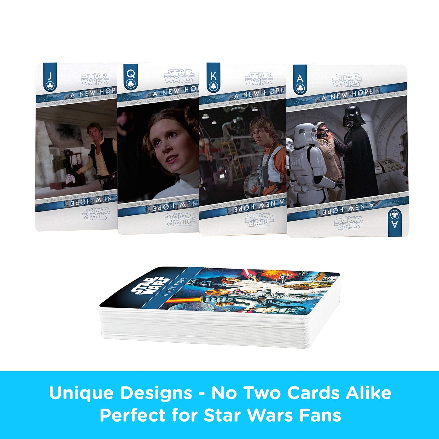Aquarius Star Wars Playing Cards - Episode 4 - A New Hope Deck Of Cards For Your Favorite Card Games - Officially Licensed Star Wars Merchandise & Collectibles