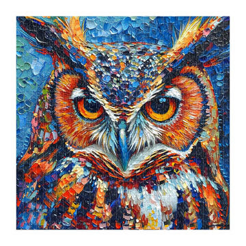 Pickforu Owl Puzzles 1000 Pieces, Bird Art Puzzles Hard, Impossible Difficult Jigsaw Puzzles 1000 Pieces Owl Painting, Challenging Puzzles As Owl Decor