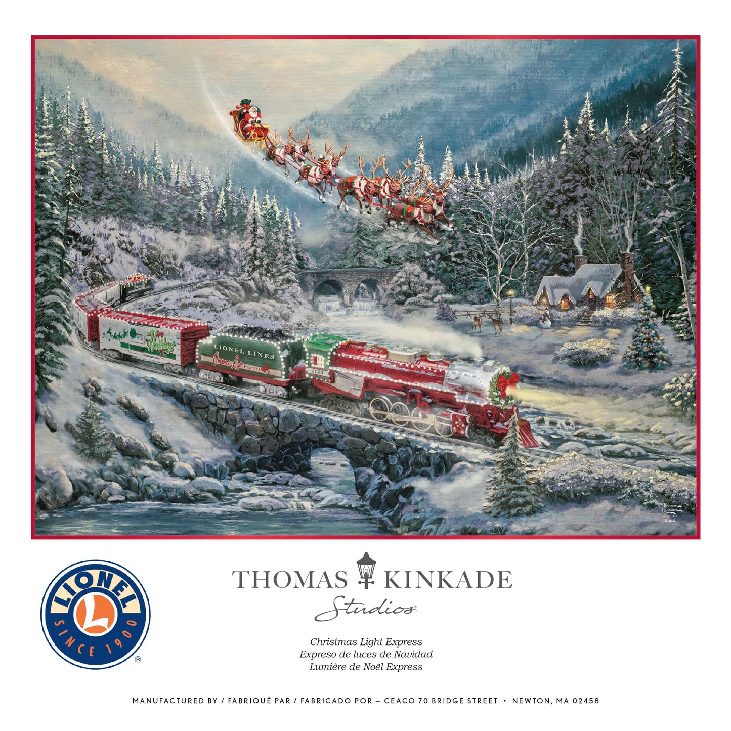 Ceaco - Thomas Kinkade - Christmas Light Express - 500 Piece Jigsaw Puzzle