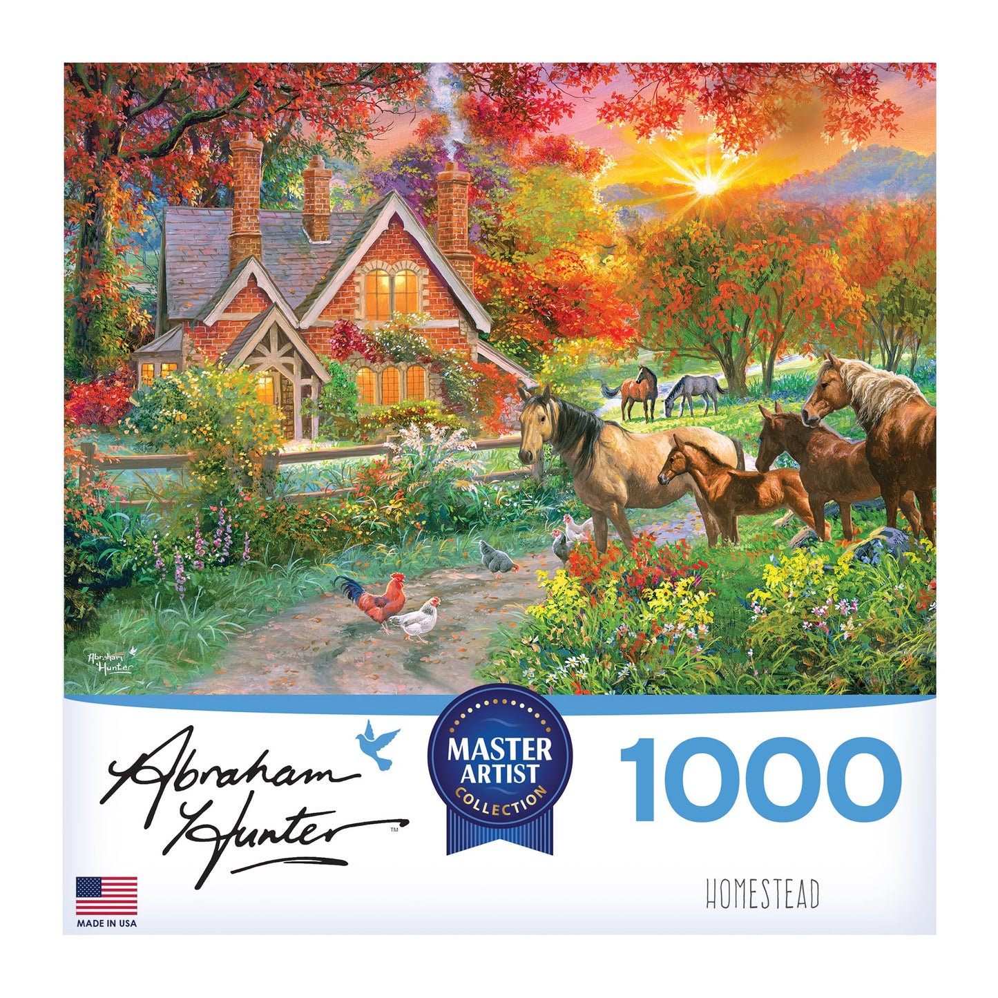 Roseart - Abraham Hunter - Homestead - 1000 Piece Jigsaw Puzzle For Adults