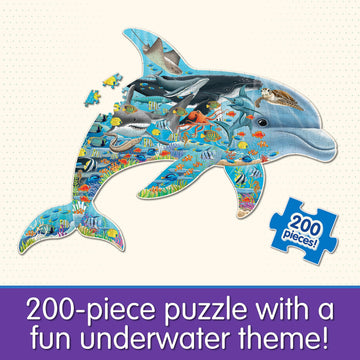 The Learning Journey: Wildlife World - Sea Life Puzzle - 200Pcs Challenging Jigsaw Puzzles - Intellectual Game Learning Educatio