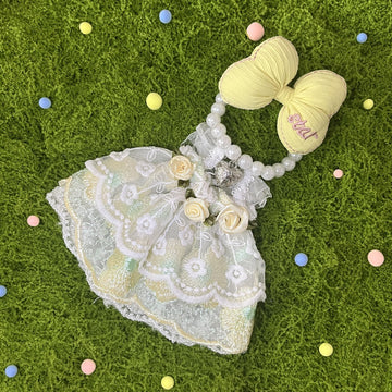 17cm Doll Clothes Set & Outfit Set for 17cm Dolls - enhanced Fashion Dresses with Accessories elegant Chic Doll Clothing & Style Bundle Pearl Yellow