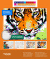 StickTogether Huge Mosaic Puzzle Poster Kit - Large Tiger, 40” x 36”, Paper, No Mess Paint by Sticker, Group Project Activity