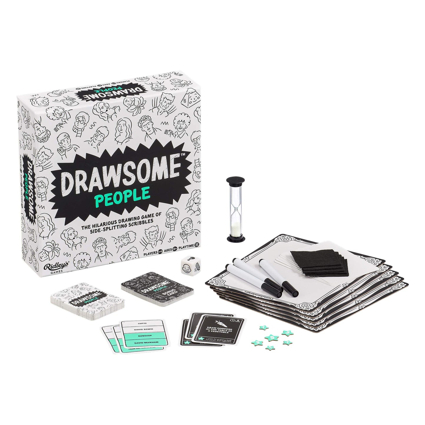 Ridley'S Ridley’S Drawsome People Group Party Game – Drawing Game For Kids And Families, Ideal For 2-10 Players Ages 11+ – Funny Group Game – Includes To Play