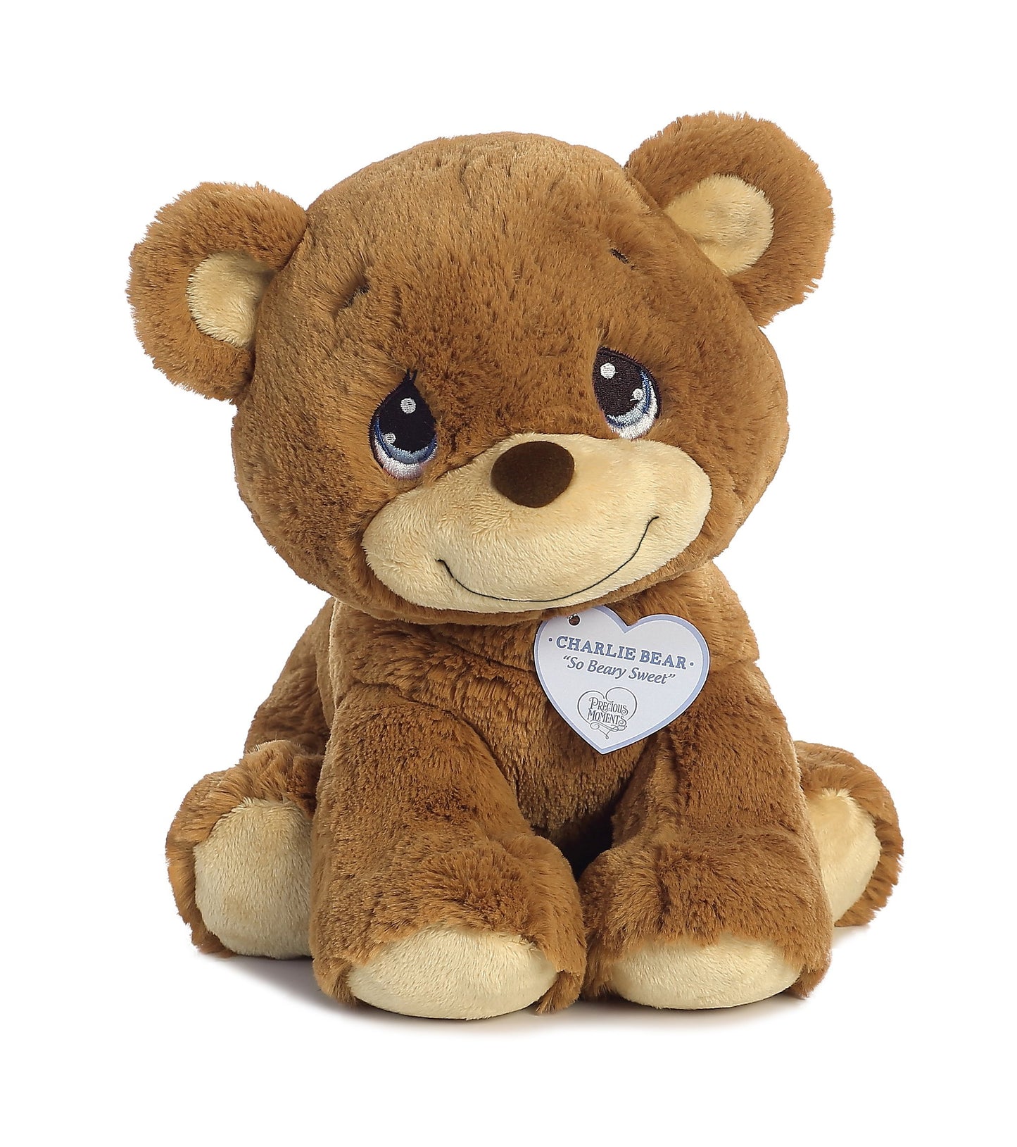 Aurora® Inspirational Precious Moments™ Charlie Bear Stuffed Animal - Cherished Memories - Enduring Comfort - Brown 12 Inches