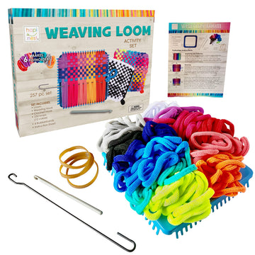 Hapinest Potholder Weaving Loom Kit for Kids, Arts and Crafts, Ages 6-12, Metal, Model H4716