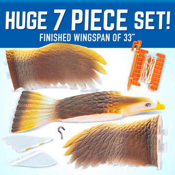 Geospace GEOGLIDE™ Soaring Hawk Glider Kit - 33" Wingspan, Foam, Gold, Model 10062