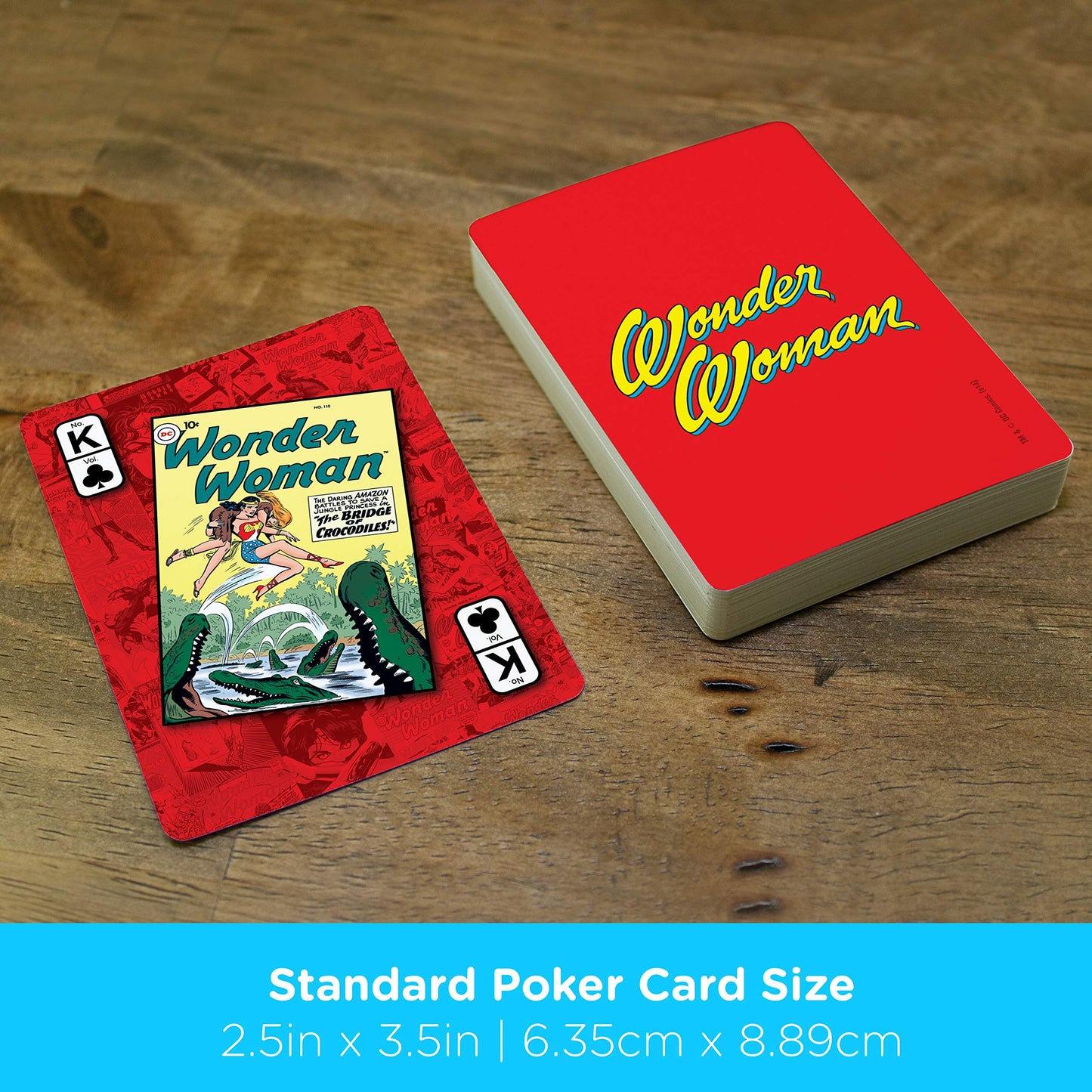 Aquarius Dc Comics Wonder Woman Playing Cards - Wonder Woman Themed Deck Of Cards For Your Favorite Card Games - Officially Licensed Dc Comics Merchandise & Collectibles