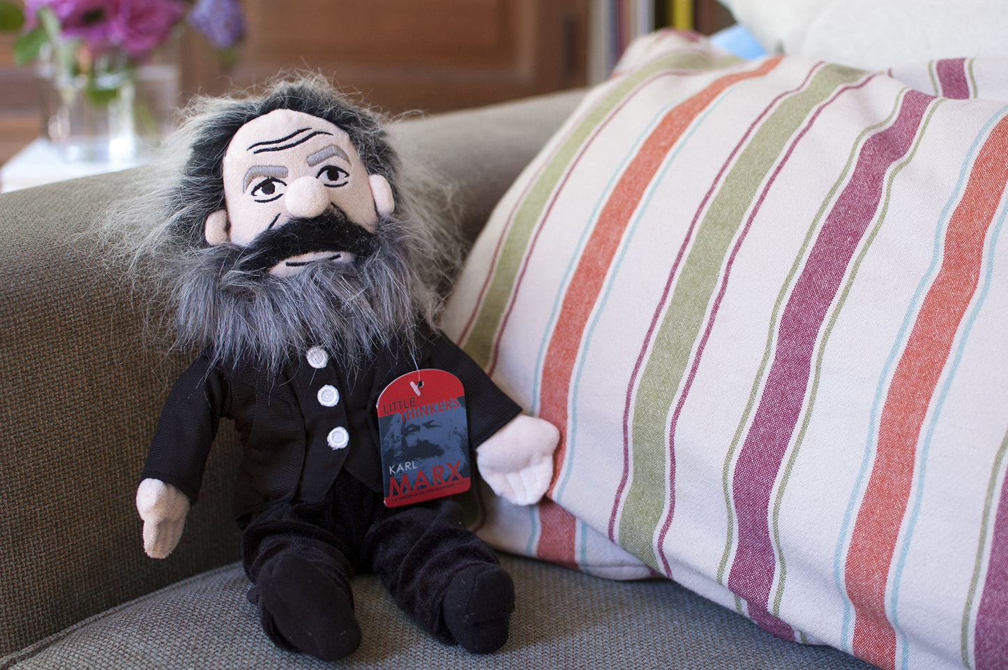 Karl Marx Doll - 11' Soft Stuffed Plush Little Thinker - Toy For Kids Or Adults
