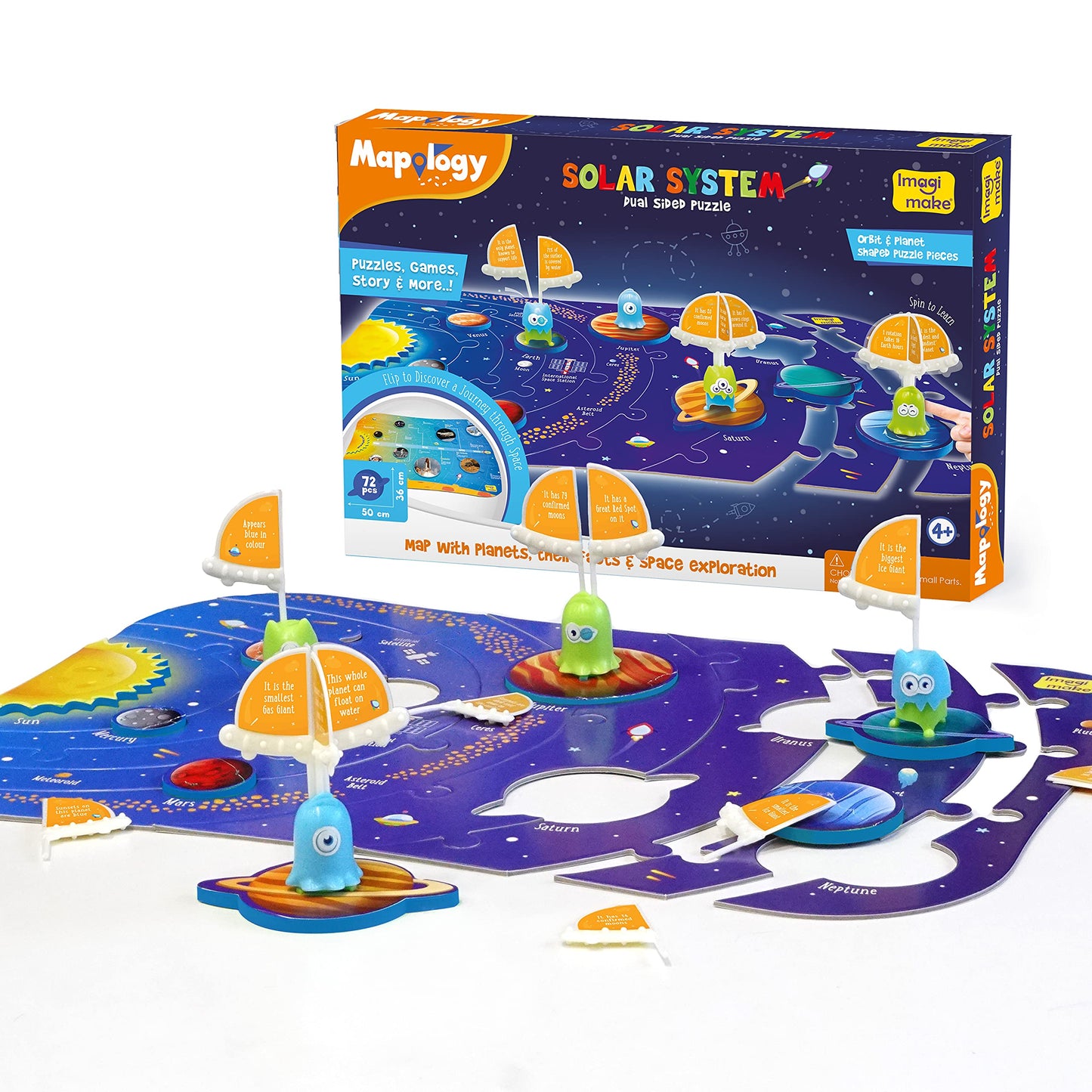 Imagimake Mapology Solar System For Kids | Educational Toys For Kids 5-7 | Space Toys | Puzzles For Kids Ages 4-8 | 6 Year Old Boy Gifts & Girl Gifts
