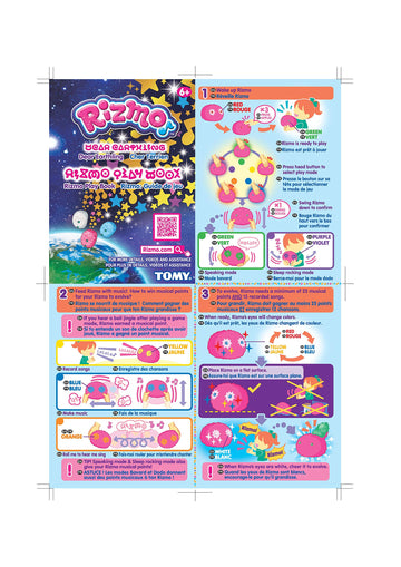 Rizmo Evolving Musical Friend Interactive Plush Toy With Fun Games, Berry