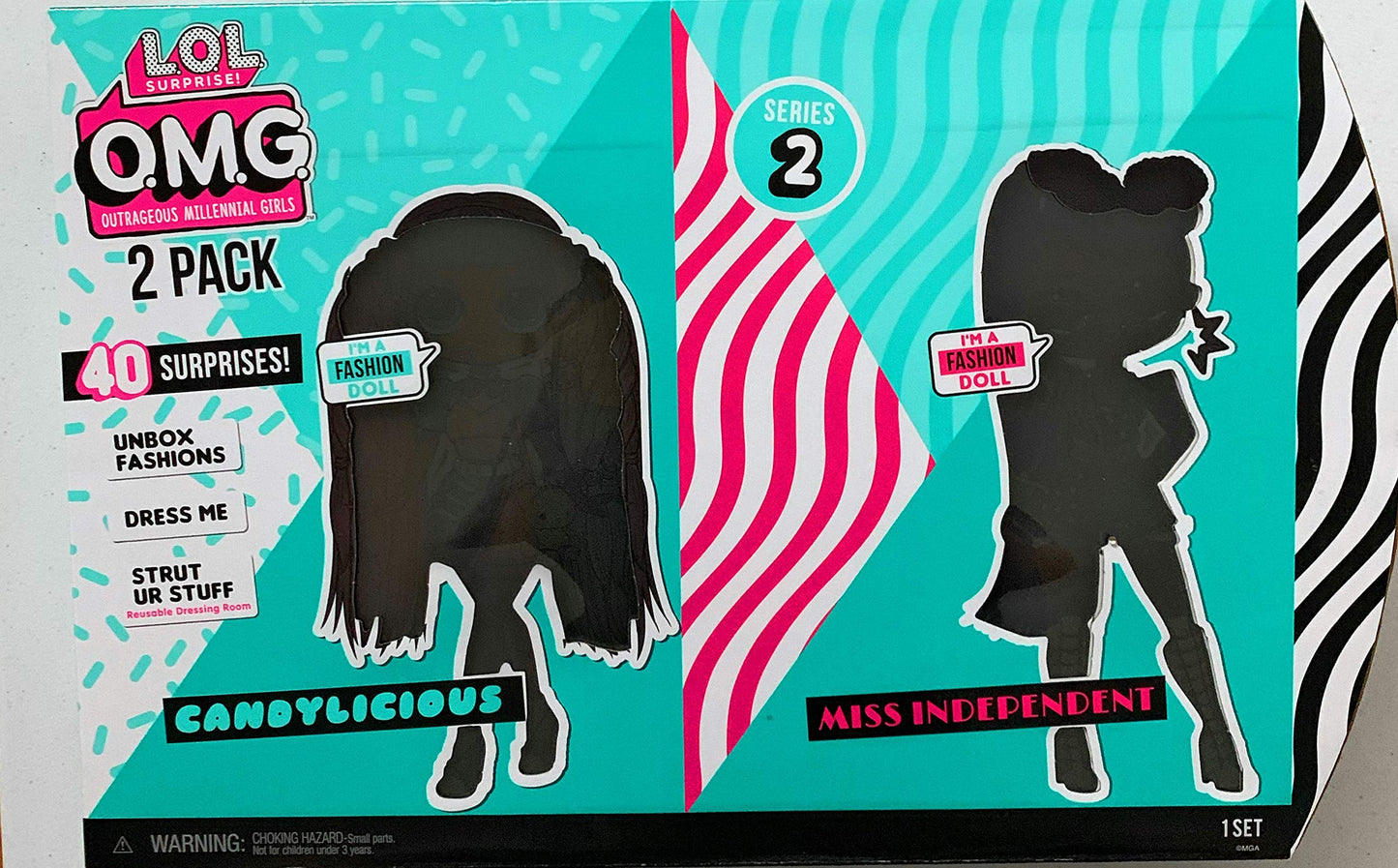 Mga Entertainment L.O.L. O.M.G Surprise Fashion Dolls- Candylicious & Miss Independent