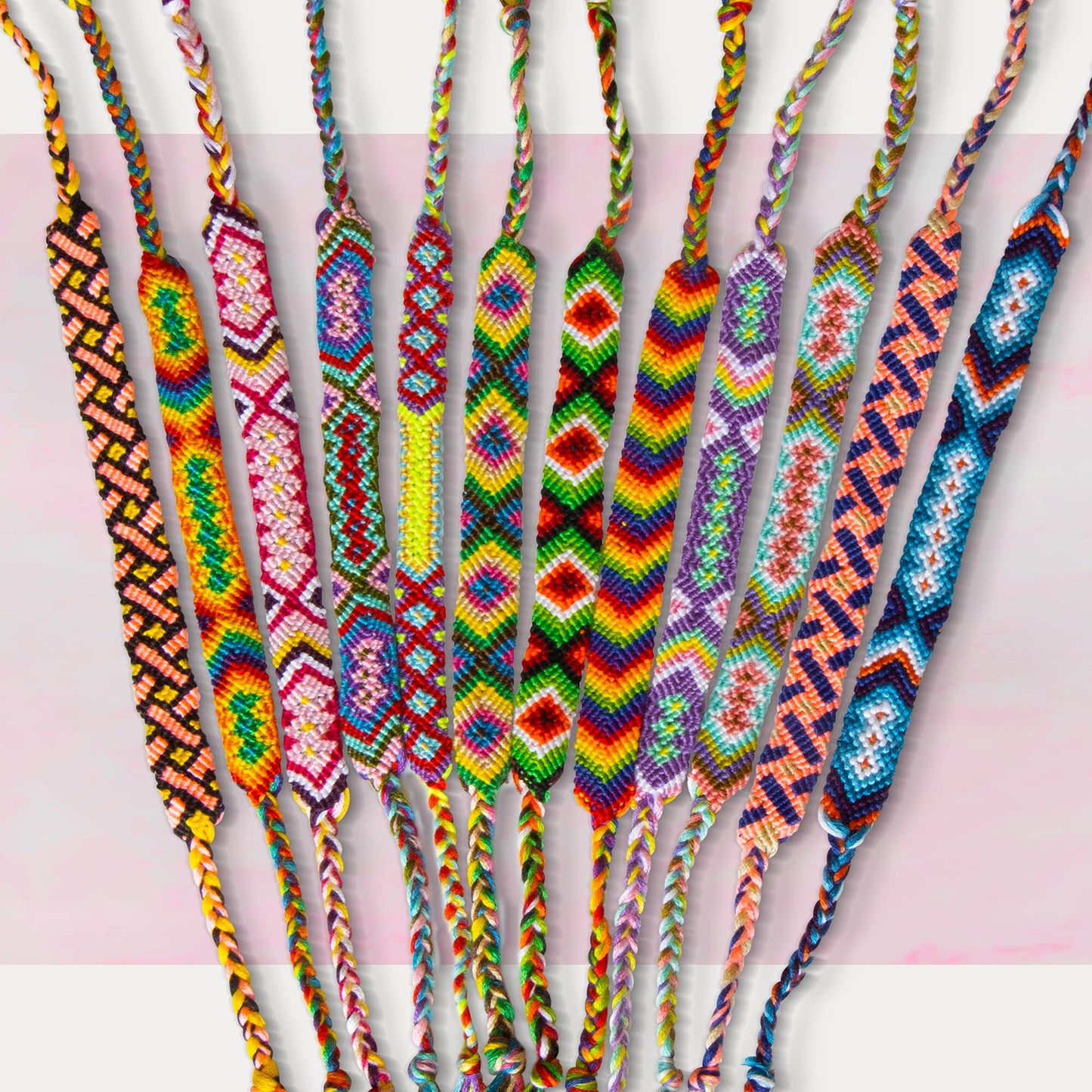 Novelty Place 10 Pcs Woven Bracelet Bulk for Women & Girls - Nepal Style Friendship Bracelets Handmade Braided Rope Wrist String