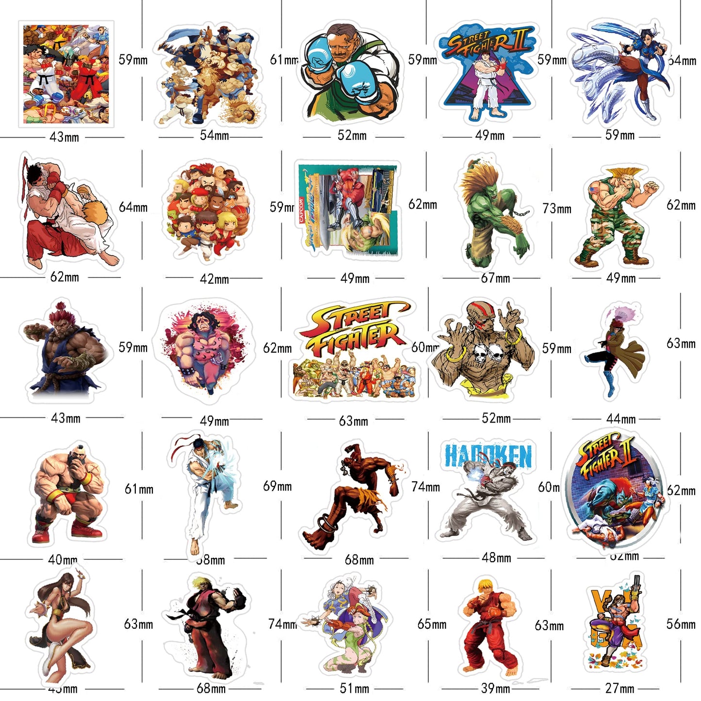 52Pcs Games Merch Stickers, Collection Vinyl Waterproof Sticker Decals For Water Bottle, Laptop, Phone, Skateboard, Car, Gifts F