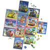 PAW Patrol: The Movie, 7 Wood Puzzles Jigsaw Bundle 12pc 16pc 24pc Chase Skye Marshall Rubble Show with Tray, for Kids Ages 4 an