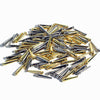 We Games Easy-Grip Metal Cribbage Board Pegs And Velvet Pouch - Set Of 100 Pins (Gold & Silver)