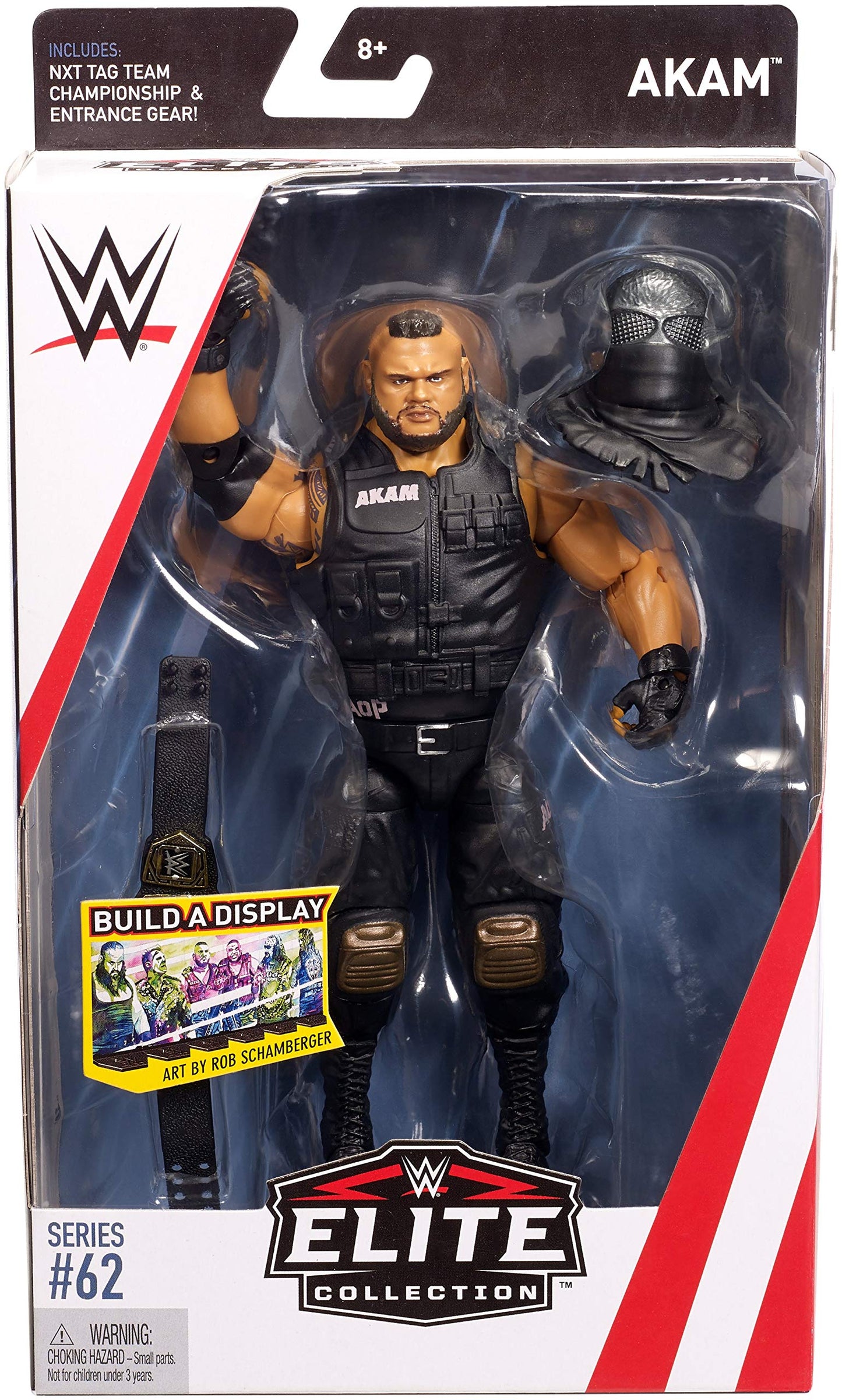 Mattel WWE Akam Elite Collection Action Figure - Multicolor, Plastic, Model FMG77