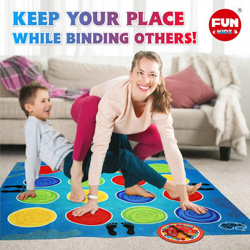Classic Twist Poses Floor Game FunKidz Giant Mat Party Games for Kids mature-themeds Bigger Size Family Indoor and Outdoor Activity for Boys Girls Gift
