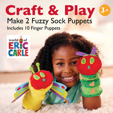 Creativity For Kids The Very Hungry Caterpillar Story Puppets: Sock Puppet Kit For Toddlers From The World Of Eric Carle, Crafts For Kids Ages 3-5+