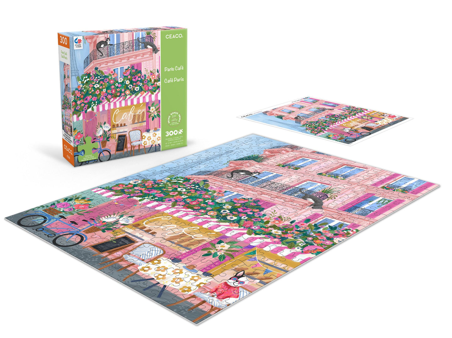 Ceaco - Paris Caf   - 300 Oversized Piece Jigsaw Puzzle