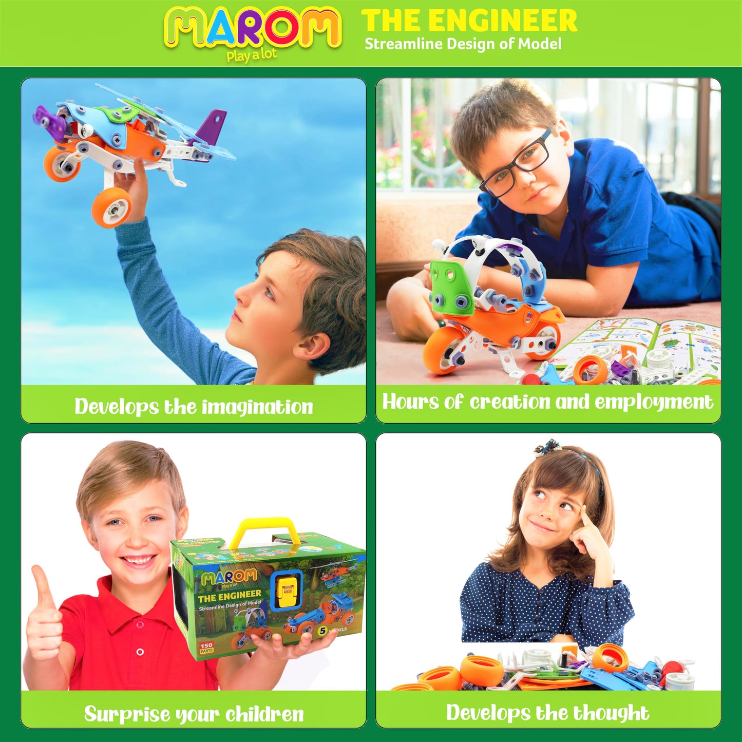 Toys For Kids Age 6 + Year Old Boys Gift Toys 7 Year Old Educational Building Toys For Boys Age 6-8 Stem Activity Kit 8-12 Toys Boy Age 5-7 Kids Gifts 2024 Best Toys Idea Birthday Gift Toys Boys 8-10
