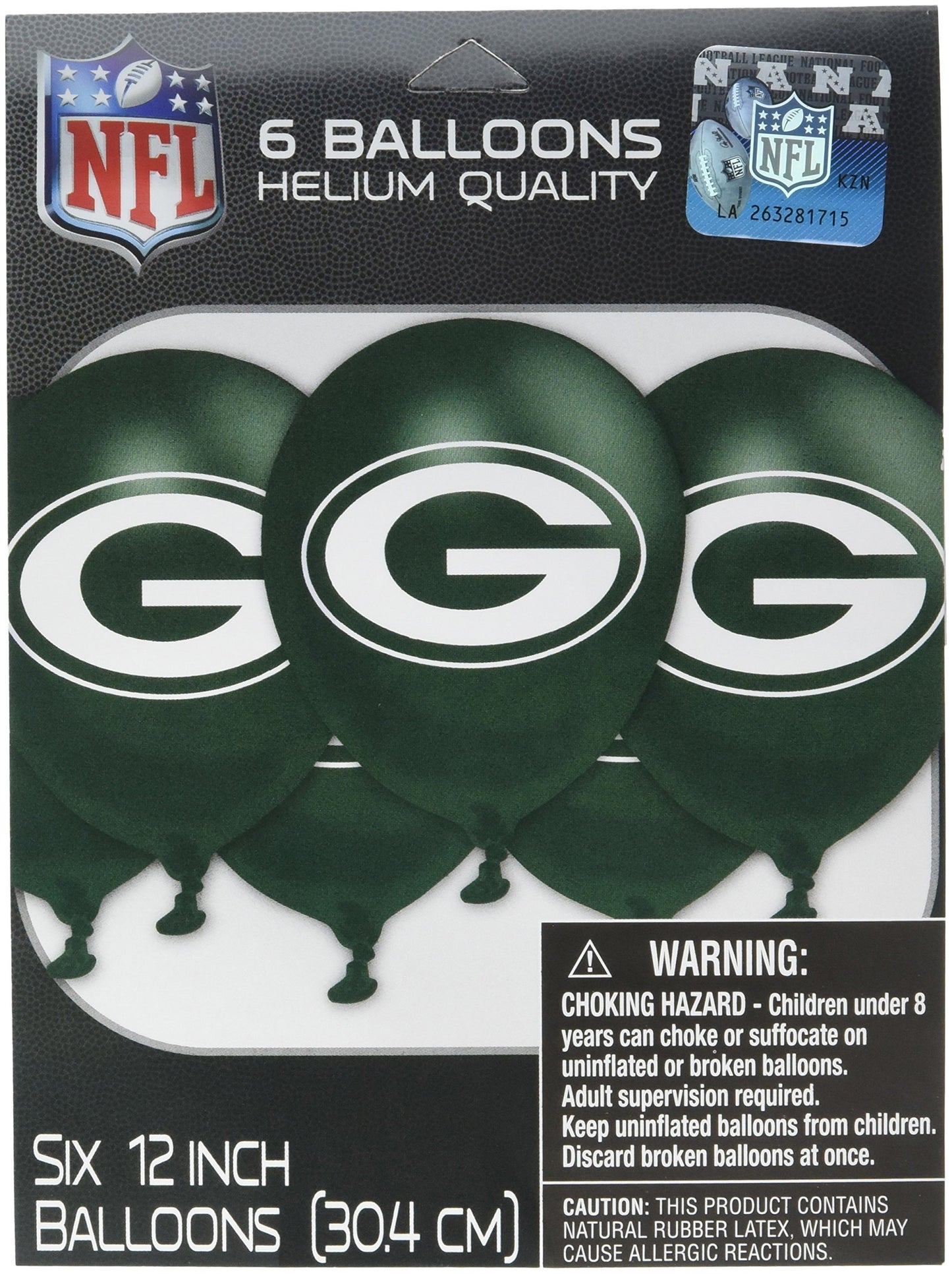 Green Bay Packers Latex Balloons - 12' (6 Pack) - Perfect For Game Day Celebrations & Diehard Fan Events