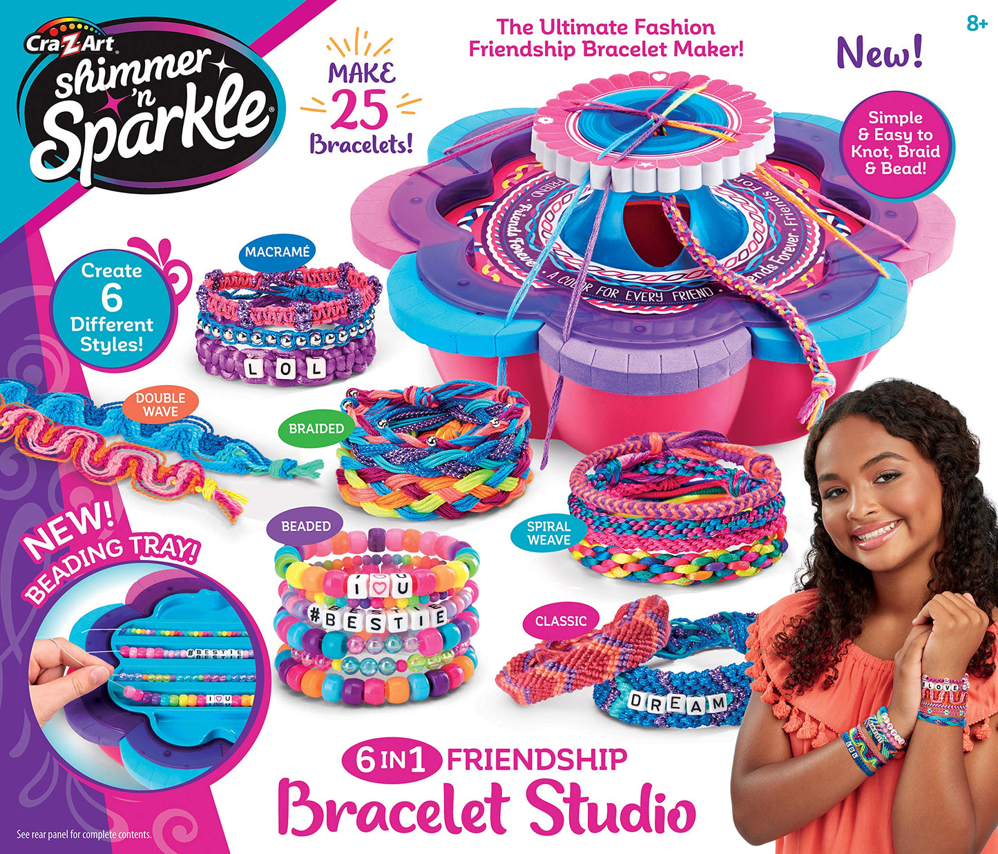 Cra-Z-Art Shimmer & Sparkle Ultimate Friendship Bracelet Maker Small