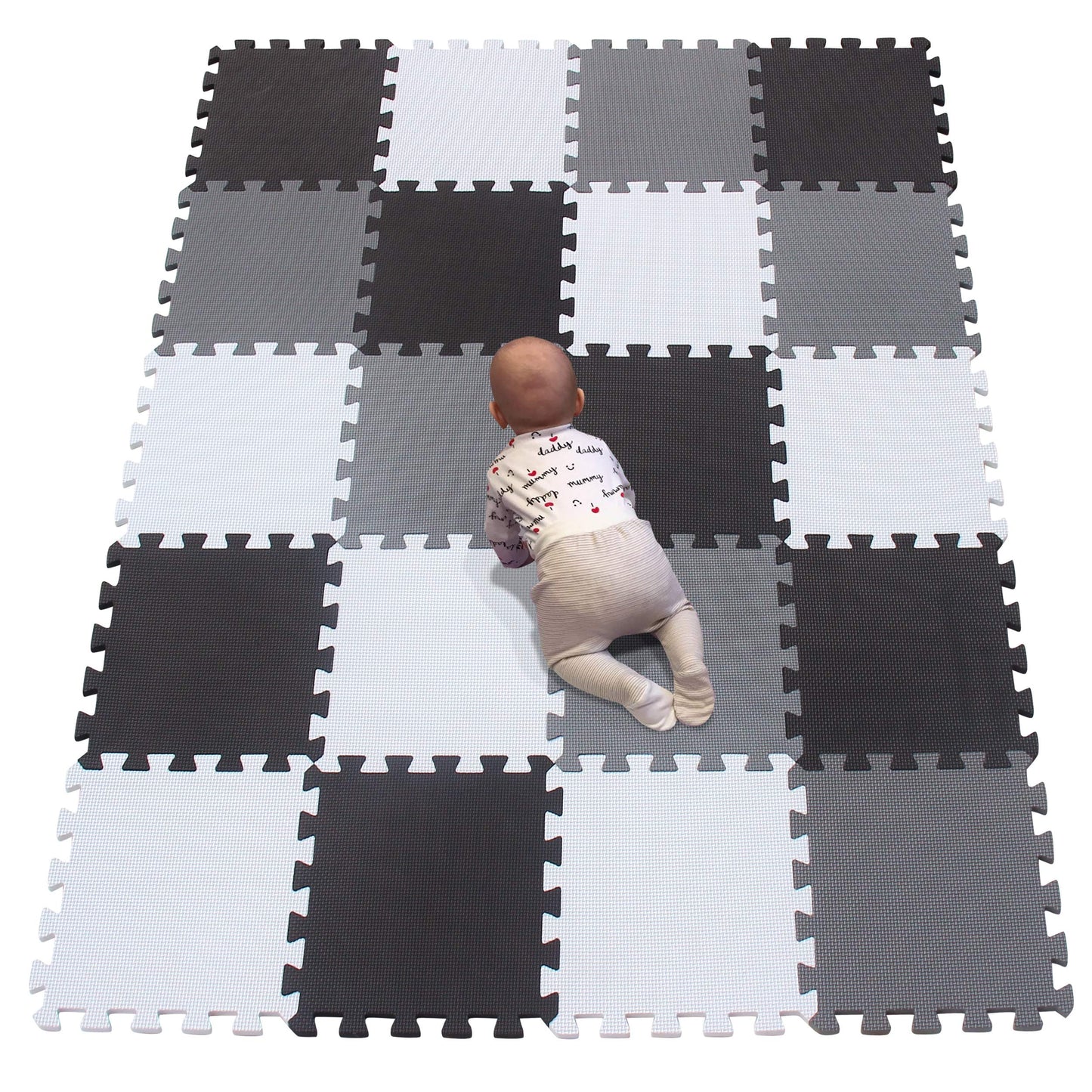 Yiminyuer® 20 Tiles (30Cm×30Cm×1Cm Each Tile) Baby Soft Puzzle Play Mats, Kids Thick Eva Foam Floor, Toddlers & Children'S Soft Interlocking Mat R01R04R12G301020