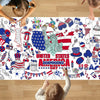Padtic Independence Day Giant Coloring Poster,35X72Inch 4Th Of July Drawing Paper Coloring Tablecloth,Diy Statue Of Liberty Amer