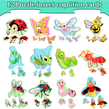 Magnetic Puzzles For Kids Ages 1-3, Travel Toddler Puzzles Ages 2-4 Year, Insect Activities Toy For Boys & Girls 3-5 Yo - Learni