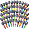 Zhanmai Inflatable Microphones Blow Up Assorted Colors Inflatable Microphone Props Plastic Toys For Musical Concert Themed Party Birthday Party Decoration Role Play Supplies(42 Pieces)