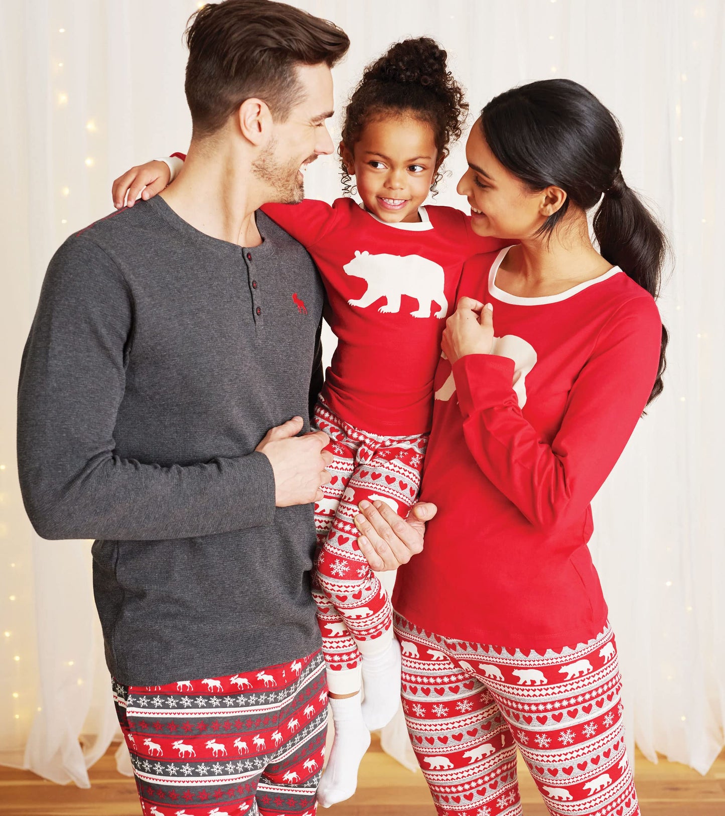Little Blue House By Hatley Kid'S Fair Isle Bear & Moose Family Pajamas Sleepwear, Dog Pajama - Bear Fair Isle, X-Large