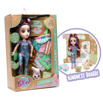 B-Kind Eco Dolls B-Kind: Daisy Eco-Friendly Fashion Doll With Craft Play,255713004