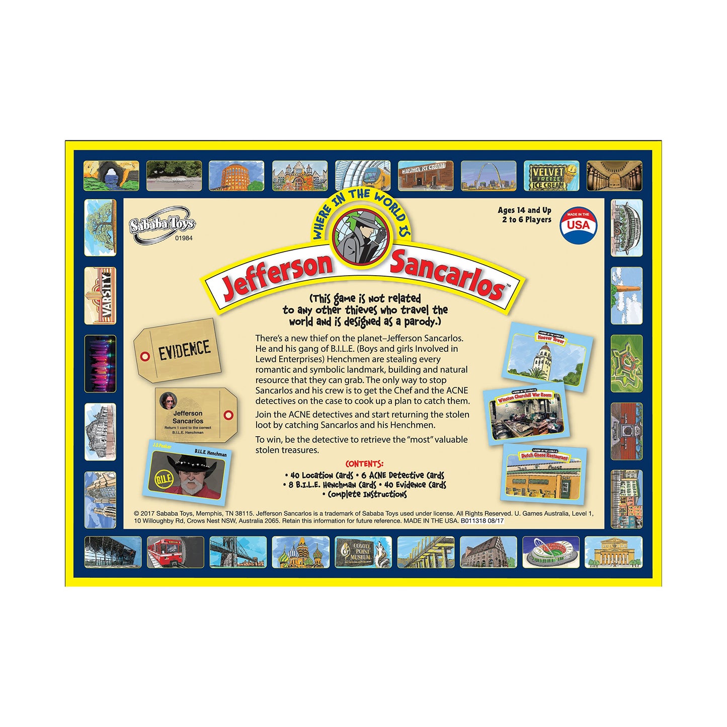 Sababa Toys Where In The World Is Jefferson Sancarlos