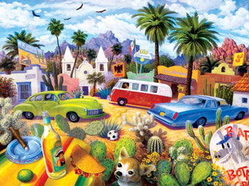 MasterPieces 550 Piece Jigsaw Puzzle for mature-themeds and Family - The Other Side of The Border - 18x24