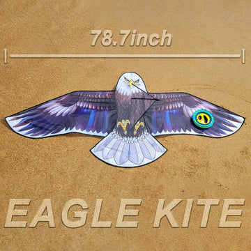 Mint's Colorful Life Bald Eagle Kite for Adults and Kids, Huge Kite with 78'' Wingspan Easy to Fly Single Line Kite for Beach Tr