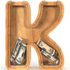 Sulevalt 12 Extra Large Wooden Letter Piggy Banks - Piggy Banks for Boys Girls Kids Alphabet Money Banks with Initial K - Coin Banknote Bank Birthday/Christmas for Kids