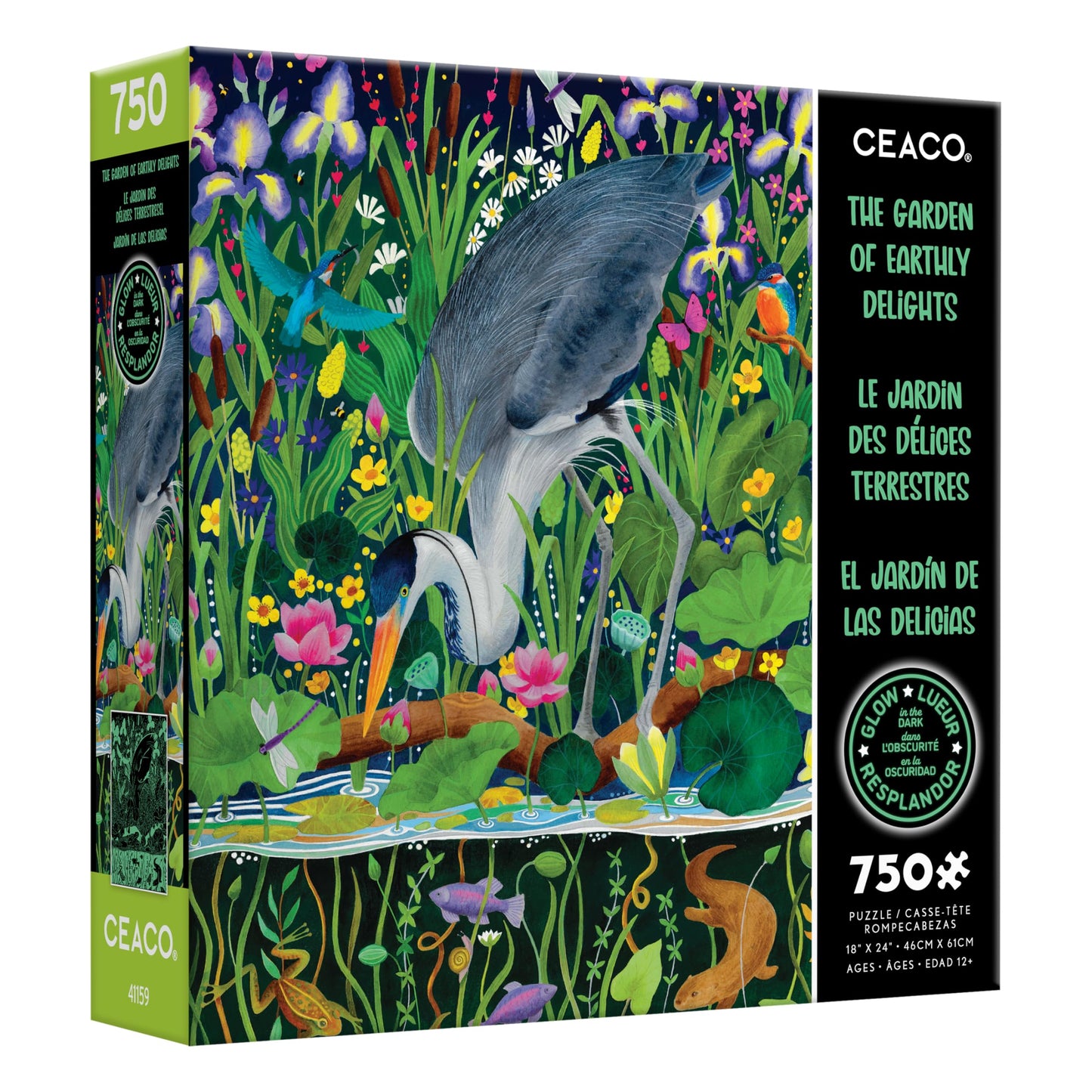 Ceaco - Glow In The Dark - The Garden Of Earthly Delights - 750 Piece Jigsaw Puzzle