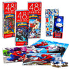 Marvel Spiderman Jigsaw Puzzle For Kids Bundle Spiderman Activity Set - 3 Pack Spiderman Jigsaw Puzzles 48 Piece Each With Spiderman Stickers (Spiderman Toys For Boys)