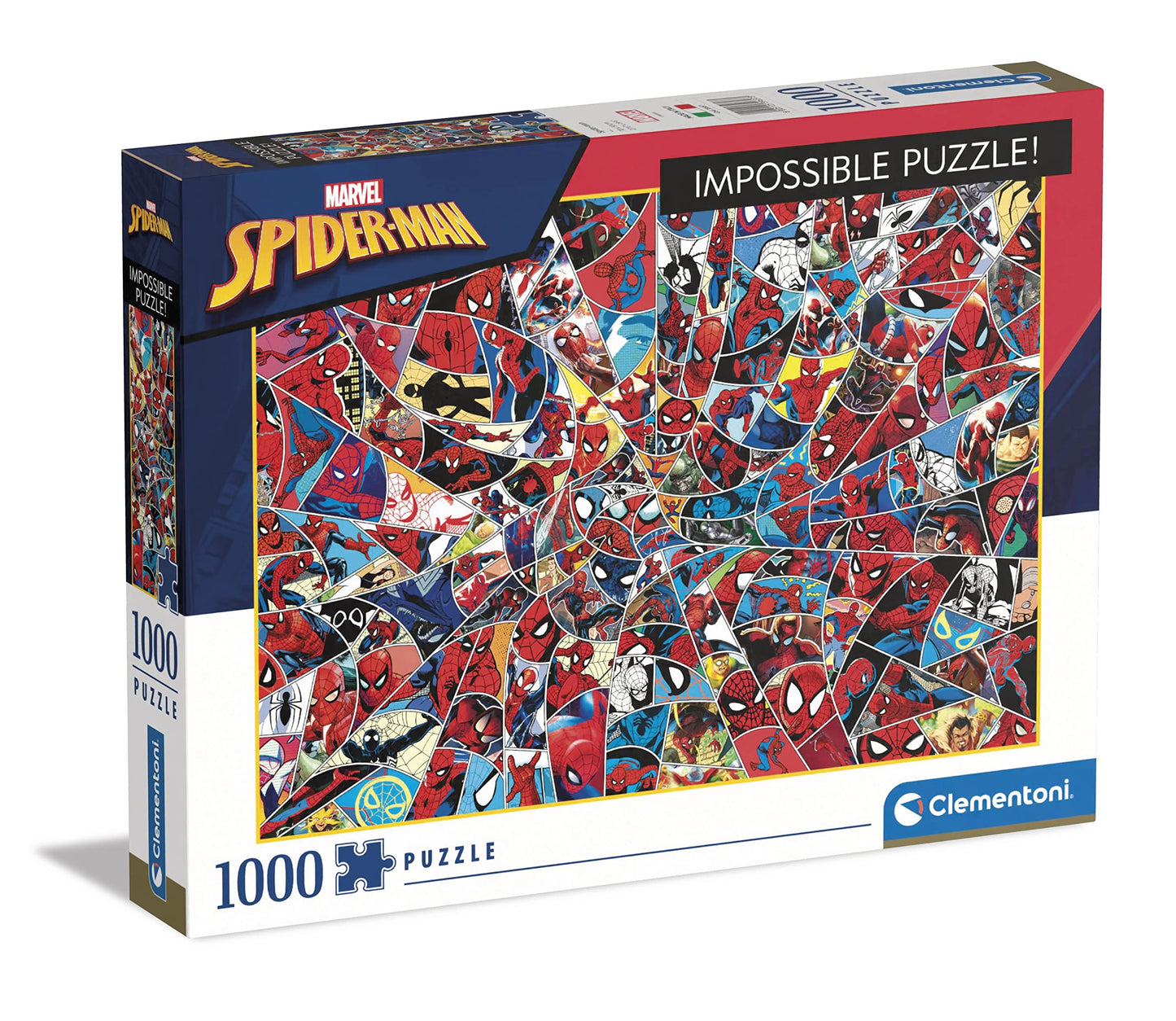 Clementoni Spider-Man Impossible Jigsaw Puzzle, Medium, 1000 Pieces, Multicolored, 39657