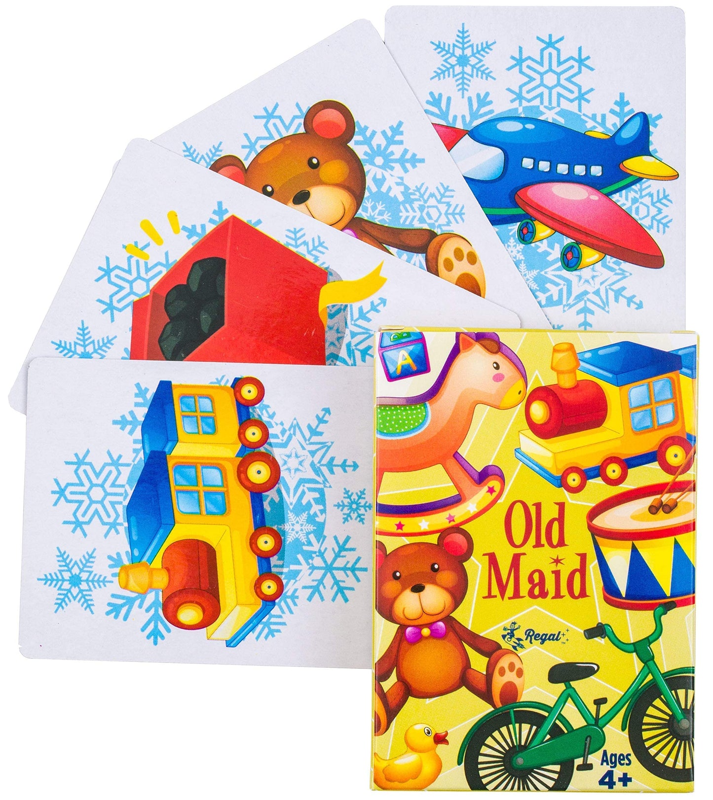 Regal Games Card Games for Kids - Holiday-Themed 6-Pack - Go Fish, Crazy 8's, Old Maid, Slap Jack, Monster Memory Match, Cardstock