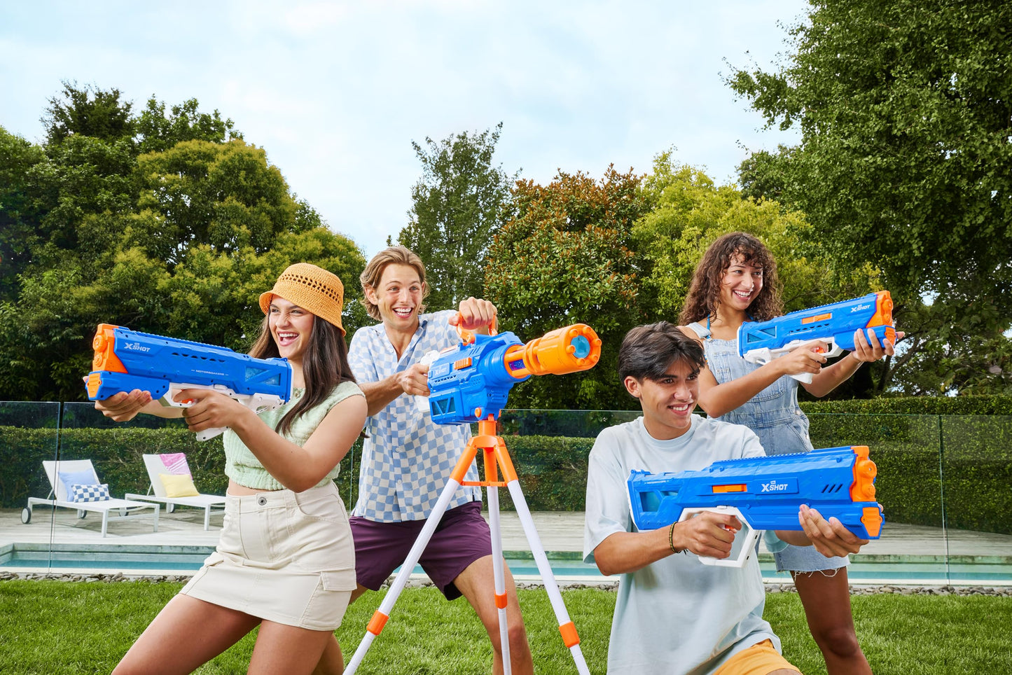 X-Shot Water Motor Soaker Hydra Pulse - Fast Fill, Rechargable, Motorized Water Blaster For Kids & Adults